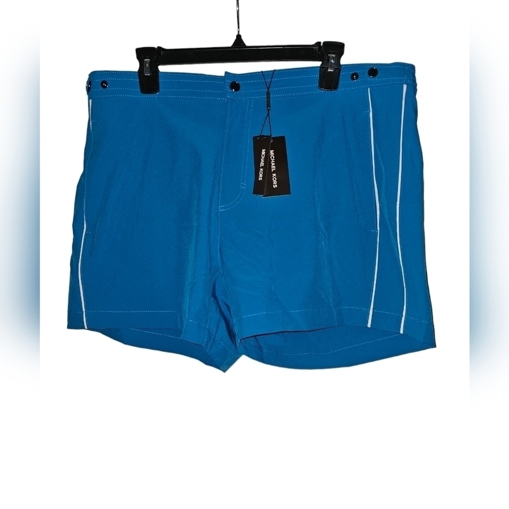 Michael Kors Solid Piped Swim Trunks Men's Size XL